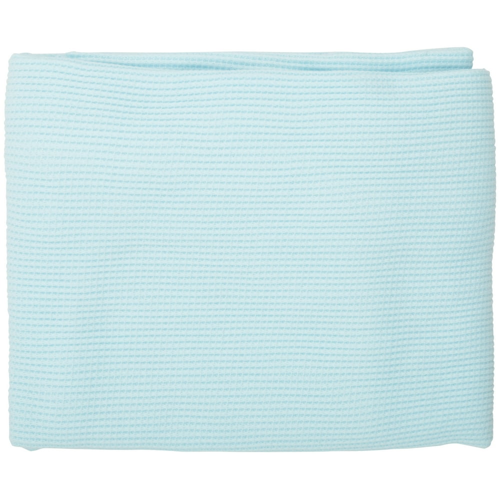 TL Care 100 Natural Cotton Swaddle/Thermal Blanket, Blue, Soft