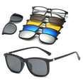 thumbnail image 2 of 6 en 1 personalizado hombres mujeres polarizadas ópticas magnéticas gafas de sol Clip imán Clip en gafas de sol Polaroid Clip en montura de gafas de sol Tan Jianjun  unisex, 2 of 2