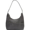 thumbnail image 5 of Le Donne Leather Top Zip Hobo Handbag TR-1003, 5 of 6