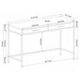 thumbnail image 4 of Caffoz 2 Drawer Writing Desk, Dark Brown, 4 of 4