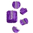 thumbnail image 2 of INSPIRE CHIC Ladies Sequins Decor Metal Interlocking Buckles Elastic Waist Belt One Size Purple, 2 of 6