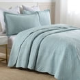 thumbnail image 3 of 3-Piece 100% Cotton Oversized Bedspread Set Coverlet Set Embroidered Quilt Set Farmhouse Bedding Set TF, 3 of 8