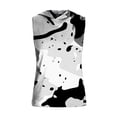 thumbnail image 5 of Gamivast T-Shirts for Men V Neck Short Sleeve Casual Everyday Wear Basic Tees Loose Fit Solid Plain Ruffle Detail Soft Breathable Tee Shirts Summer Tops, 5 of 8
