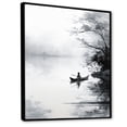 thumbnail image 2 of Designart "Canoe Boat Asian beauty II" Asian Floater Framed Canvas Print, 2 of 7
