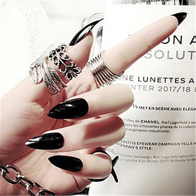 24pz Press On False Nails Fake Nail Salon Full Cover Design  display picture 3