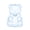 A Blue 12Pcs, variant on GliJian 12 Pcs Bear Shaped Candy Box, Clear Plastic Bear Candy Boxes Small Fillable Container for Valentine Birthday Party Wedding, Bear Jar Cute Candy Packaging & Snack Box