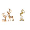 thumbnail image 1 of Estatuas europeas de renos, figuras de caballos modernas, colección de esculturas de animales coleccionables para sala de estar, escritorio, centro de, 1 of 9
