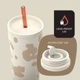 thumbnail image 2 of Contigo Streeterville 2.0 Insulated Stainless Steel Tumbler with Straw, 24oz, Oatmilk, 2 of 8