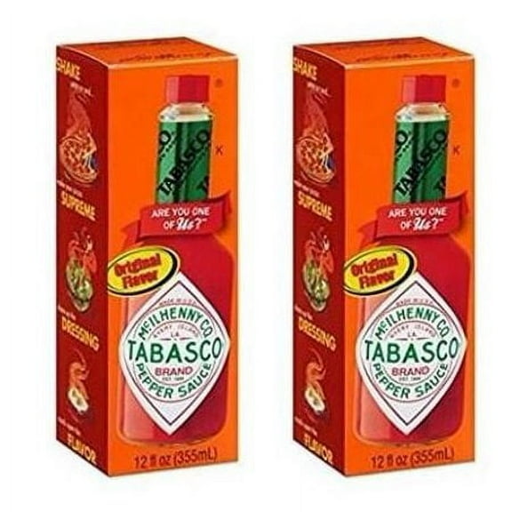 Tabasco Original Pepper Sauce, 12 oz (Pack of 2)