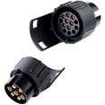 thumbnail image 3 of Adaptador de remolque Adaptador de remolque de 13 pines a 7 pines Conector convertidor de enchufe de remolque impermeable de 12 V para caravana, camión, RV, automóviles, barco - DKSFJKL, 3 of 5