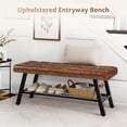 thumbnail image 6 of Carolayne Bedroom Bench Seat Upholstered Ottoman Bench, Brown, 6 of 8