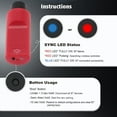 thumbnail image 3 of Controller Adapter, Low Latency LED Indicator Wireless Controller Adapter Plug and Play Universal Firmware Updatable  for Game Console Black,Gray,Red,Transparent White, 3 of 7