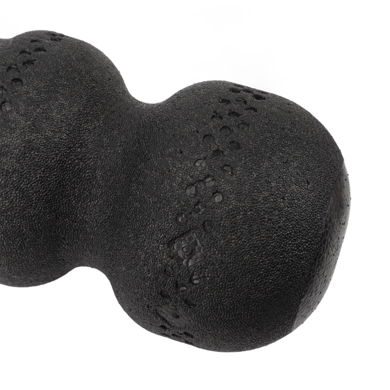 Yajisi 55 Degree High Hardness Peanut Shape Exercise Foam Roller for Back and Leg Muscle Recovery, 17.7 inches / 45 cm, Black