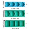 thumbnail image 3 of Round Soap Silicone Molds Handmade Soap Casting Resin Molds Bath-Bombs Steamer Moulds for Loofah Soap Making, 3 of 8