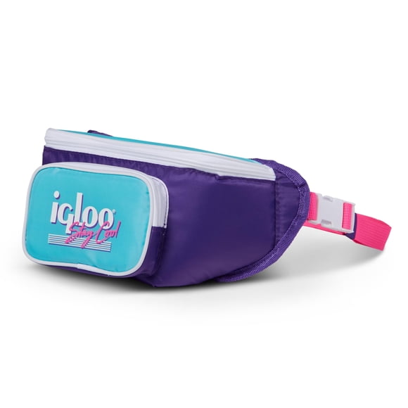 Hielera portátil Fanny Pack Igloo Purple 420D de poliéster