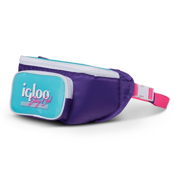 Hielera portátil Fanny Pack Igloo Purple 420D de poliéster