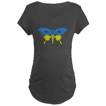 

CafePress - Cool Ukraine Flag Ukrainian Prid Maternity T Shirt - Maternity Dark T-Shirt