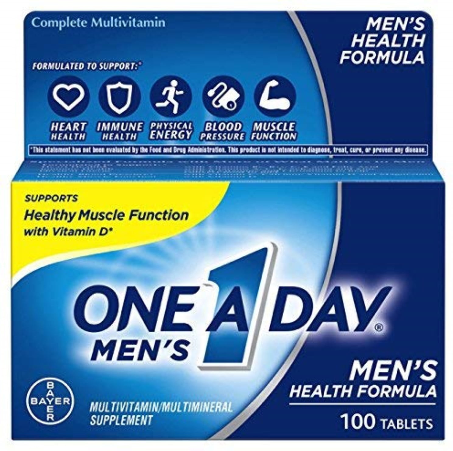 One A Day MENS HEALTH FORMULA 100 ct (Pack of 2) - Walmart.com ...