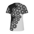 thumbnail image 5 of Fiudx Liquidación de Ofertas Flash Camisas de Impresión Casual de Moda para Mujer Camisetas Sueltas de Manga Corta Blusa Tipo Túnica, 5 of 5