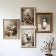 thumbnail image 3 of Pósteres artísticos de pared de Papá Noel, pintura en lienzo, Vintage, vacaciones, Navidad, pino, árbol, muñeco de nieve, invierno, habitación, decoración del hogar, regalo, 3 of 4
