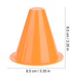 thumbnail image 4 of Sonducket 10 Uds. Cono de entrenamiento de fútbol barreras de fútbol accesorio de soporte de marcador de plástico (naranja) Deportes y aire libre Sonducket OD004671-00, 4 of 6