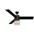 thumbnail image 5 of Hunter 52" Ronan Matte Black Ceiling Fan with Light Kit and Remote, 5 of 5