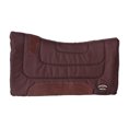 thumbnail image 2 of Pony 23"x24" Western Contoured Faux Fur Padded Saddle Pad Brown 39143BRP, 2 of 2