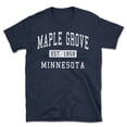 thumbnail image 1 of Maple Grove Minnesota Classic Established Men's Cotton T-Shirt, 1 of 1