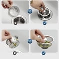 thumbnail image 3 of Filtro, alcantarillado, lavaplatos doméstico, basura, cocina de acero inoxidable, 3 of 5