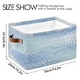 thumbnail image 4 of IAUYY Set of 1 Storage Cubes with Handles-Not Prone to Deformation Canvas Storage Baskets for Bedroom Closet Living Room Decorative Storage Baskets Japanese-style Watercolor Circle, 4 of 9