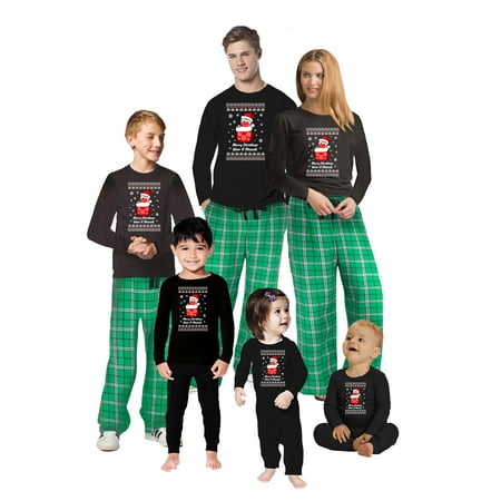 

Matching Christmas 2020 Pajamas for Family Funny Christmas Quarantine PJs - Holiday Xmas Sleepwear - Unicorn Santa Llama Cat