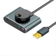 thumbnail image 1 of USB External Sound Card for Desktop and Notebook Black, 1 of 5