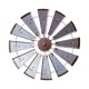 thumbnail image 3 of Molino de viento de metal para decoración de pared, adorno colgante, artesanía moderna, decoración creativa para Círculo único, 3 of 9