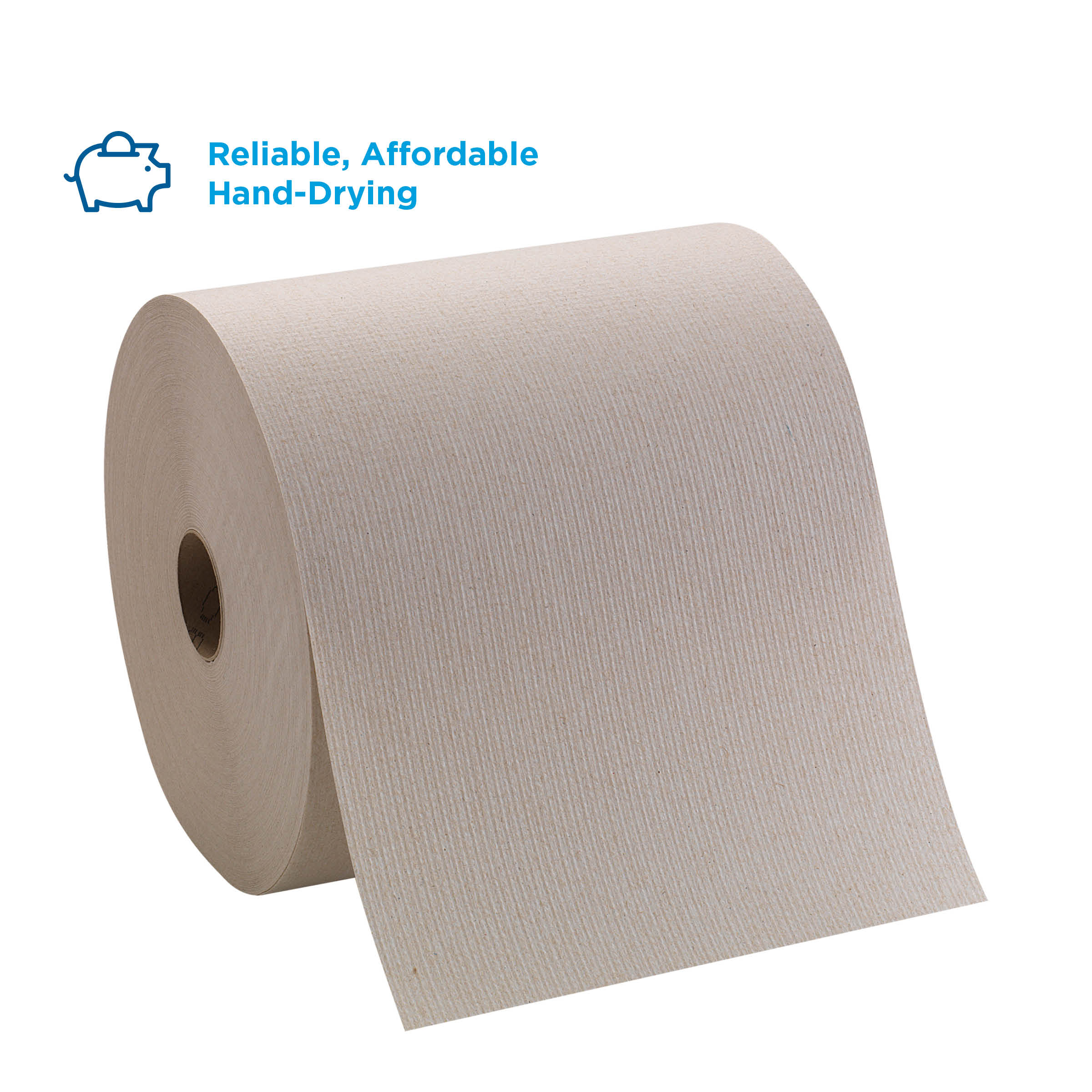 Pacific Blue Basic™ Recycled Hardwound Paper Towel Rolls, 26301, Brown, 6 Count (800 Feet/Roll) - image 3 of 7
