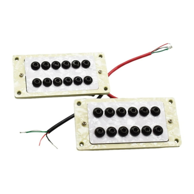 MERIGLARE Electric Guitar Humbucker Pickup Compact Easy to Install Replaces Spare Part Neck and Bridge
