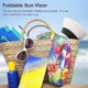 thumbnail image 5 of Women Straw Panama Hat Travel Fedora Beach Sun Hat Summer Wide Brim Straw Roll up Hat UPF 50+, 5 of 5