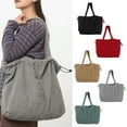 thumbnail image 2 of lanema Korean Style Corduroy Bag For Women Retro Handbag Large Capacity Underarm Bags Fashionable Shoulder Bag For Everyday Use, 2 of 21