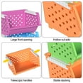 thumbnail image 3 of Ponpong 4 Pack Plastic Storage Basket Stackable, Open Front Storage Bins, 3 of 7