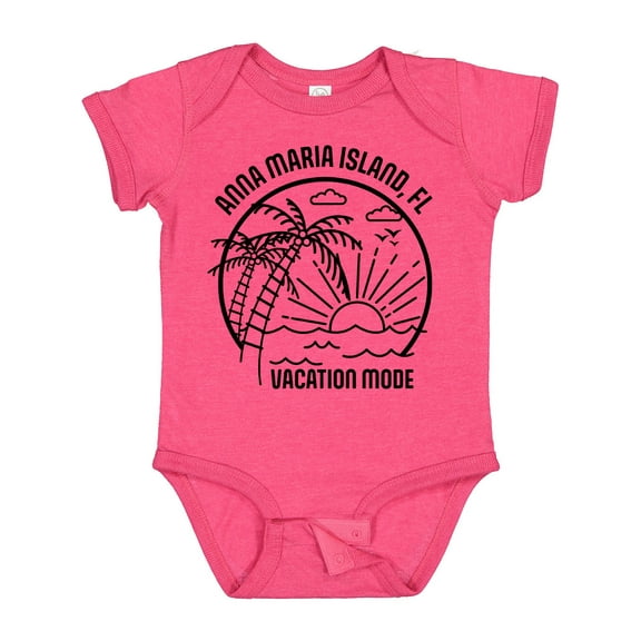 Inktastic Summer Vacation Mode Anna Maria Island Florida Boys or Girls Baby Bodysuit