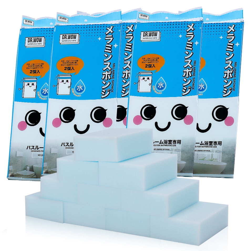 Dr.WOW 20 Pack Magic Cleaning Sponges, Powerful Erasers in Light Blue Colors for Bathtub,Car