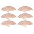 thumbnail image 1 of Fan de Abanico Plegable, Decoración de Los Fanós de los Mano de Madera de Estilo Chino Hueco para la Danza para la Boda, 1 of 7