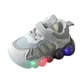 thumbnail image 3 of Akiihool Kids Running Shoes Toddler Shoes Girls Shoes Kids Breathable Sneakers Tennis Shoes Slip on Shoes (Grey,3-3.5 Years), 3 of 5