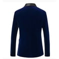 thumbnail image 2 of Mens Velvet Blazer Slim Fit Solid Blazer Sport Coat, 2 of 5
