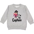 thumbnail image 2 of Inktastic I'm the Captain Pirate Girl Toddler Sweatshirt, 2 of 4