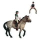 thumbnail image 4 of Figura de acción de caballo de PVC con jinete, modelo de simulación, colección educativa Estilo A, 4 of 9