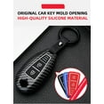 thumbnail image 6 of Durable Carbon Fiber Design Key Fob Protector with Keychain ABS Plastic Cover Compatible with Suzuki Swift SX4 S-Cross Vitara Ciaz Keyless Entry Remote Keys, 6 of 6