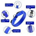 thumbnail image 4 of MASBRILL Dog Collar with Dog tag Reflective Soft Neoprene Padded Breathable and Adjustable, Odour Resistant and Fast Drying-Blue-M, 4 of 7
