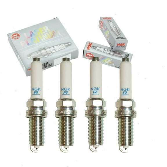 4 pc NGK Laser Platinum Spark Plugs compatible with Audi A4 2.0L L4 2017-2020