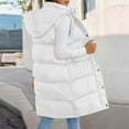 thumbnail image 6 of ZHYou Long Puffer Vest for Women Quilted Hooded Vest Padded Sleeveless Coat Jackets with Pockets,White,Size:M, 6 of 7