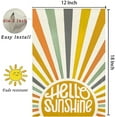 thumbnail image 6 of Hello Sunshine Summer Garden Flag 12.5x18 Double Sided for Outside, Colorful Sunshine Seasonal Yard Flag Outdoor Farmhouse Decoration 14-12, 6 of 6